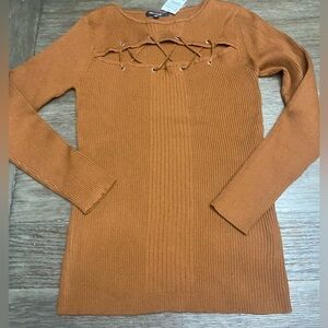 New Look Knitted Cut Out Fall Earthy Plus Size Sweater 3X
NWT